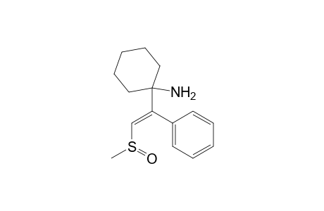 Cyclohexanamine, 1-[2-(methylsulfinyl)-1-phenylethenyl]-, (E)-