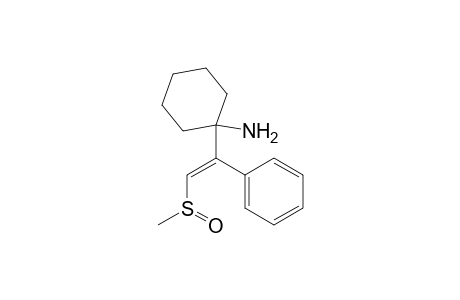 Cyclohexanamine, 1-[2-(methylsulfinyl)-1-phenylethenyl]-, (E)-