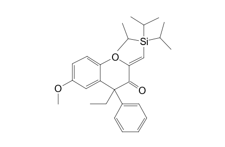 2-(Z)-Triisopropylsilyl-methylidene-4-ethyl-4-phenyl-6-methoxy-2H-1-benzopyran-3-one