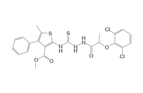 methyl 2-[({2-[2-(2,6-dichlorophenoxy)propanoyl]hydrazino}carbothioyl)amino]-5-methyl-4-phenyl-3-thiophenecarboxylate