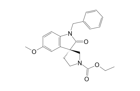 (3R)-1-benzyl-2-keto-5-methoxy-spiro[indoline-3,3'-pyrrolidine]-1'-carboxylic acid ethyl ester