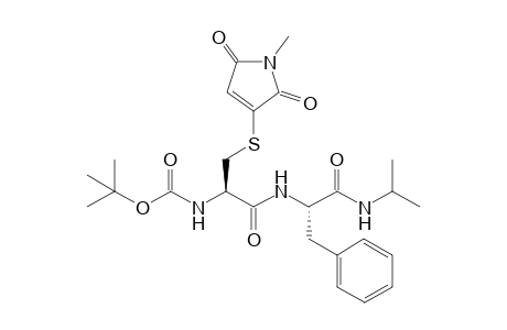 tert-butyl (R)-1-((S)-1-(isopropylamino)-1-oxo-3-phenylpropan-2-ylamino)-3-(1-methyl-2,5-dioxo-2,5-dihydro-1H-pyrrol-3-ylthio)-1-oxopropan-2-ylcarbamate