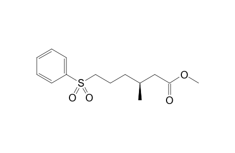 (3S)-Methyl-6-benzenesulfonyl-3-methylhexanoate