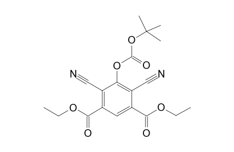 3,5-Di(ethoxycarbonyl)-2,6-dicyanophenyl tert-butyl carbonate