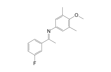 (E)-N-(1-(3-fluorophenyl)ethylidene)-4-methoxy-3,5-dimethylaniline