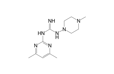 N-(4,6-Dimethyl-2-pyrimidinyl)-N'-(4-methyl-1-piperazinyl)guanidine