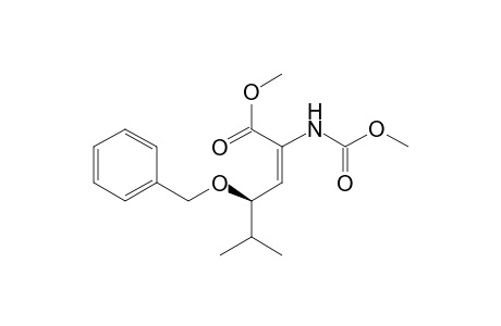 (4R*)-Methyl 4-(Benzyloxy)2-[N-(methoxycarbonyl)amino]-5-methyl-2(E)-hexenoate