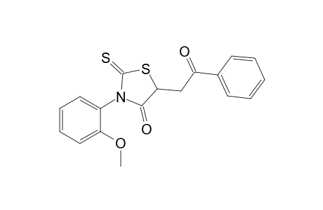 3-(2'-Methoxyphenyl)-5-(2"-oxo-2"-phenylethyl)-2-thioxo-1,3-thiazolidin-4-one