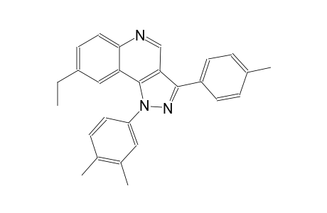 1-(3,4-dimethylphenyl)-8-ethyl-3-(4-methylphenyl)-1H-pyrazolo[4,3-c]quinoline