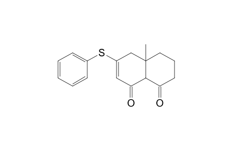 3-(Phenylthio)-5,6,4a,8a-tetrahydro-4a-methyl-naphthalene-1,8(4H,7H)dione