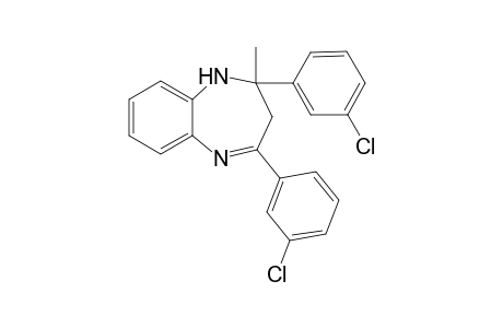 2-Methyl-2,4-bis(3-chlorophenyl)-2,3-dihydro-1H-1,5-benzodiazepine