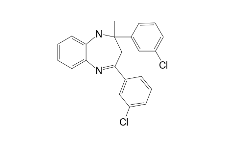 2-Methyl-2,4-bis(3-chlorophenyl)-2,3-dihydro-1H-1,5-benzodiazepine