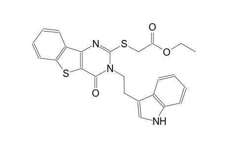 ethyl ({3-[2-(1H-indol-3-yl)ethyl]-4-oxo-3,4-dihydro[1]benzothieno[3,2-d]pyrimidin-2-yl}sulfanyl)acetate
