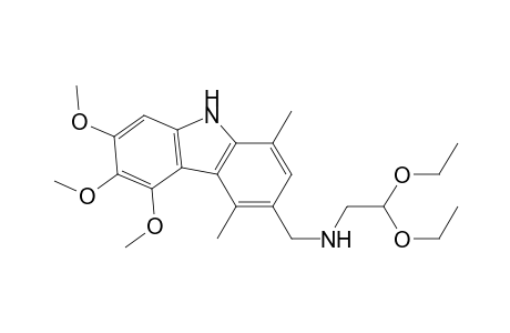 9H-Carbazole-3-methanamine, N-(2,2-diethoxyethyl)-5,6,7-trimethoxy-1,4-dimethyl-