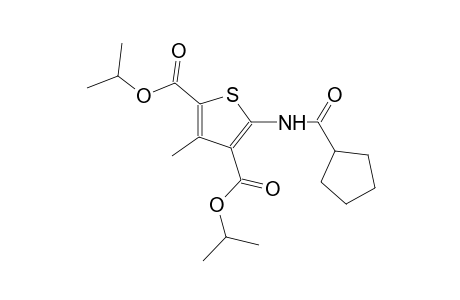 diisopropyl 5-[(cyclopentylcarbonyl)amino]-3-methyl-2,4-thiophenedicarboxylate