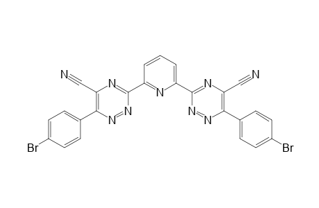 2,6-Bis[5-cyano-6-(4-bromophenyl)-1,2,4-triazin-3-yl]pyridine