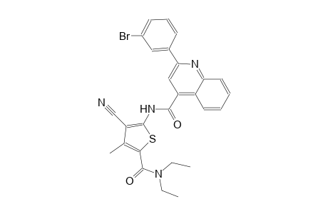 2-(3-bromophenyl)-N-{3-cyano-5-[(diethylamino)carbonyl]-4-methyl-2-thienyl}-4-quinolinecarboxamide