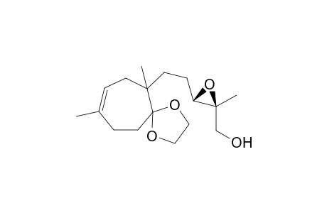 1,4-Dimethyl-4-[4-(hydroxymethyl)-3,4-epoxypentyl]-5,5-(ethylenedioxy)cycloheptene