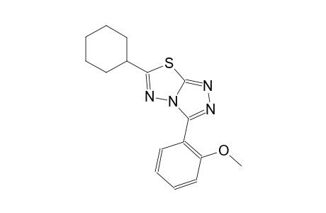 6-cyclohexyl-3-(2-methoxyphenyl)[1,2,4]triazolo[3,4-b][1,3,4]thiadiazole