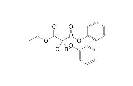 Ethyl Bromochloro(diphenylphosphono)acetate