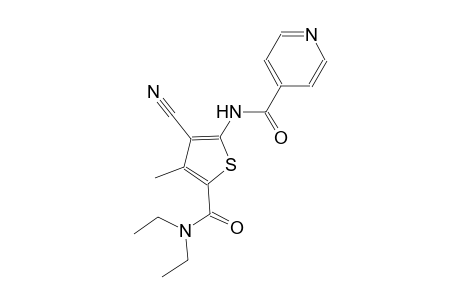 N-{3-cyano-5-[(diethylamino)carbonyl]-4-methyl-2-thienyl}isonicotinamide
