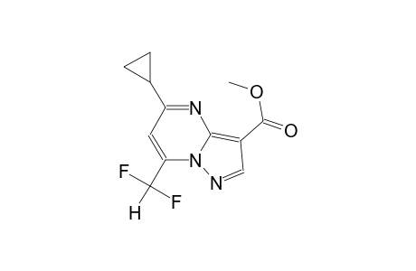 methyl 5-cyclopropyl-7-(difluoromethyl)pyrazolo[1,5-a]pyrimidine-3-carboxylate