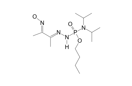 N,N-DIISOPROPYLAMINO-O-BUTYL-2-(1-METHYL-2-OXOPROPYLIDENE)-PHOSPHONOHYDRAZIDO-OXIME