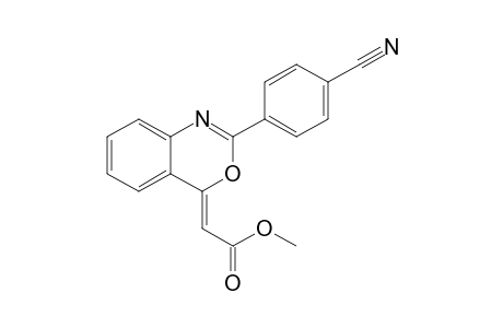 (Z)-[2-(4-Cyanophenyl)benzo[d][1,3]oxazin-4-ylidene]acetic acid methyl ester