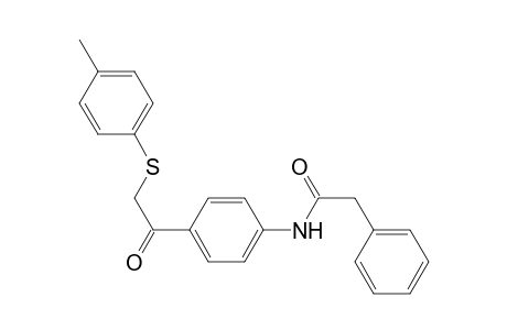 Acetamide, 2-phenyl-N-[4-(2-p-tolylsulfanylacetyl)phenyl]-