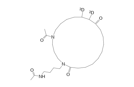 5-(4'-Acetamidobutyl)-1-acetyl-1,5-diaza-16,17-dideuteriocyclohenicosane-6,15-dione