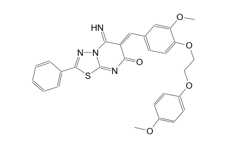 7H-[1,3,4]thiadiazolo[3,2-a]pyrimidin-7-one, 5,6-dihydro-5-imino-6-[[3-methoxy-4-[2-(4-methoxyphenoxy)ethoxy]phenyl]methylene]-2-phenyl-, (6Z)-
