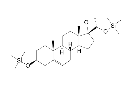 Pregn-5-ene-3,17,20-triol, (3.beta.,20S)-, 2tms derivative