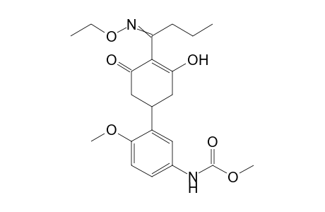 Carbamic acid, [3-[4-[1-(ethoxyimino)butyl]-3-hydroxy-5-oxo-3-cyclohexen-1-yl]-4-methoxyphenyl]-, methyl ester