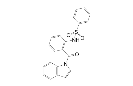 N-(2-(1H-indole-1-carbonyl)phenyl)benzenesulfonamide