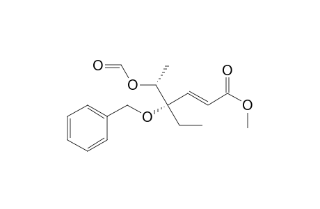 Methyl (4S,5R,2E)-4-Benzyloxy-4-ethyl-5-formyloxy-2-hexenoate