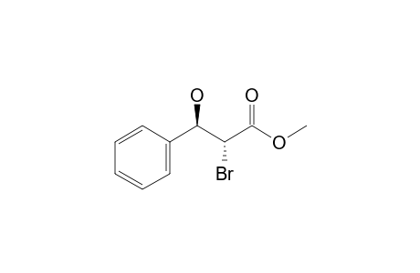 (2R,3R)-2-bromo-3-hydroxy-3-phenyl-propionic acid methyl ester