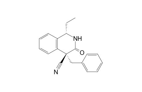 (1S*,4R*)-4-Benzyl-4-cyano-1-ethyl-1,2,3,4-tetrahydroisoquinolin-3(2H)-one