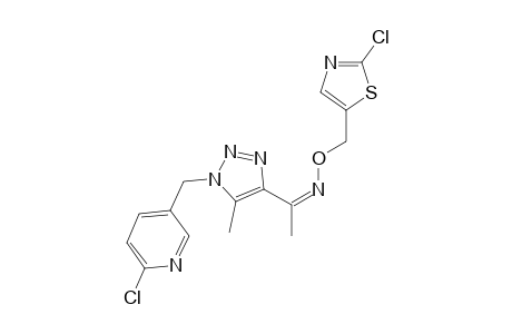 O-(E)-[(2-chlorothiazol-5-yl)methyl]1-{1-[(6-chloropyridin-3-yl)methyl]-5-methyl-1H-1,2,3-triazol-4-yl} ethanone oxime ether