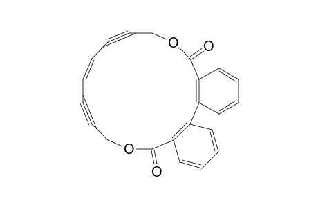 9,18-Dioxatricyclo[18.4.0.0(2,7)]tetracosa-1(20),2(7),3,5,13,21,23-heptaene-11,15-diyne-8,19-dione