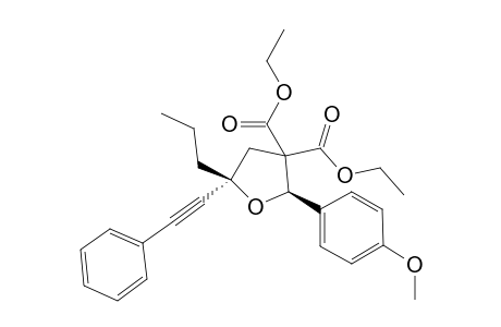Diethyl 2-(4-methoxyphenyl)-5-(phenylethynyl)-5-propyloxolane-3,3-dicarboxylate