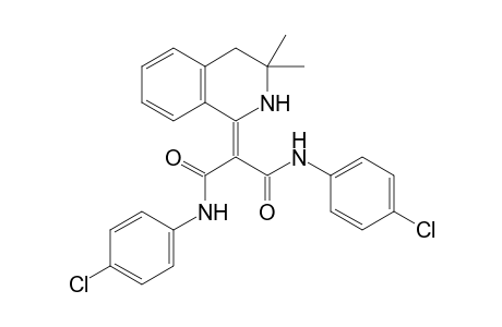 N,N'-bis(4-chlorophenyl)-2-(3,3-dimethyl-2,4-dihydroisoquinolin-1-ylidene)malonamide