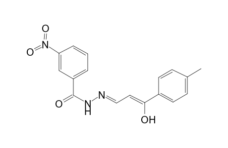 3-Nitro-benzoic acid (3-hydroxy-3-p-tolyl-allylidene)-hydrazide