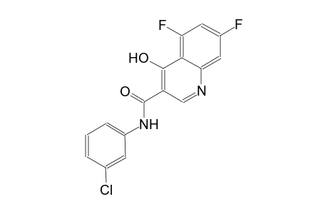3-quinolinecarboxamide, N-(3-chlorophenyl)-5,7-difluoro-4-hydroxy-