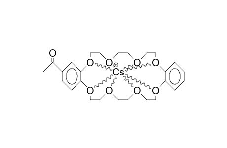 4'-Acetyl-dibenzo-24-crown-8/cesium cation complex
