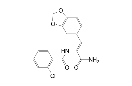 N-[(Z)-1-(aminocarbonyl)-2-(1,3-benzodioxol-5-yl)ethenyl]-2-chlorobenzamide