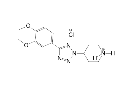 4-[5-(3,4-dimethoxyphenyl)-2H-tetraazol-2-yl]piperidinium chloride