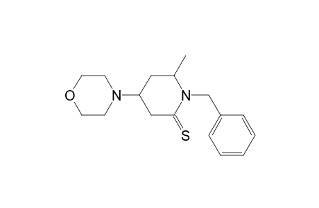 1-Benzyl-4-morpholino-6-methylpiperidine-2-thione