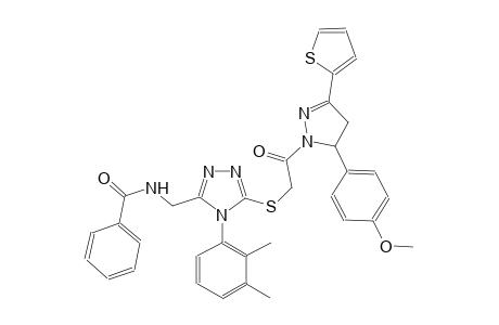 benzamide, N-[[5-[[2-[4,5-dihydro-5-(4-methoxyphenyl)-3-(2-thienyl)-1H-pyrazol-1-yl]-2-oxoethyl]thio]-4-(2,3-dimethylphenyl)-4H-1,2,4-triazol-3-yl]methyl]-
