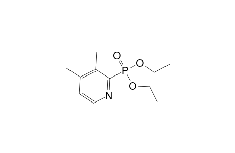 Phosphonic acid, (3,4-dimethyl-2-pyridyl)-, diethyl ester