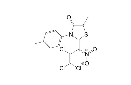 5-Methyl-3-(4-tolyl)-2-(2,3,3-trichloro-1-nitroallylidene)thiazolidin-4-one